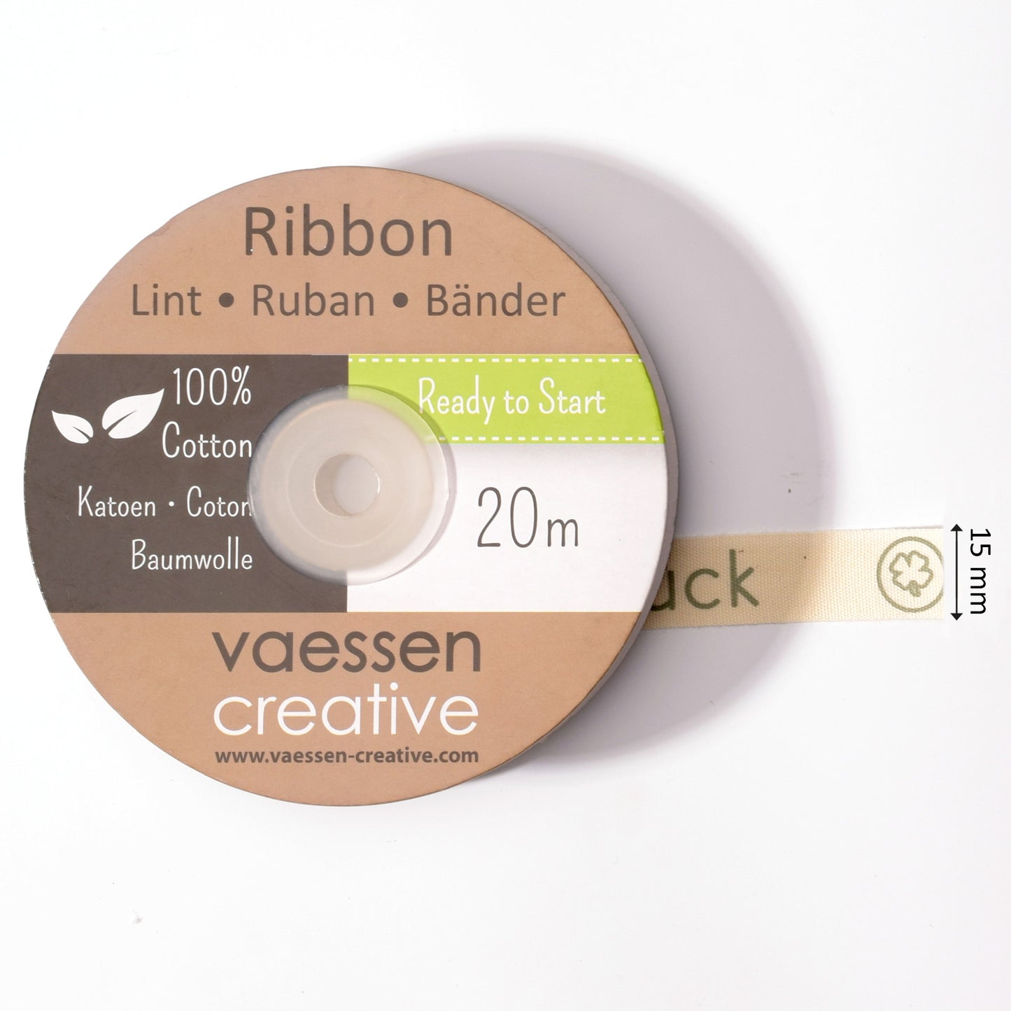 Vaessen creative • ribbon 20mx15mm de glück
