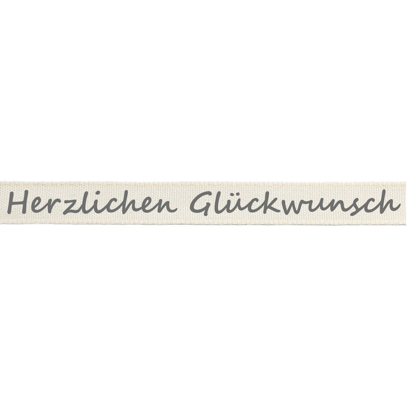 Vaessen creative • ribbon 20mx15mm de herzlichen glückwunsch