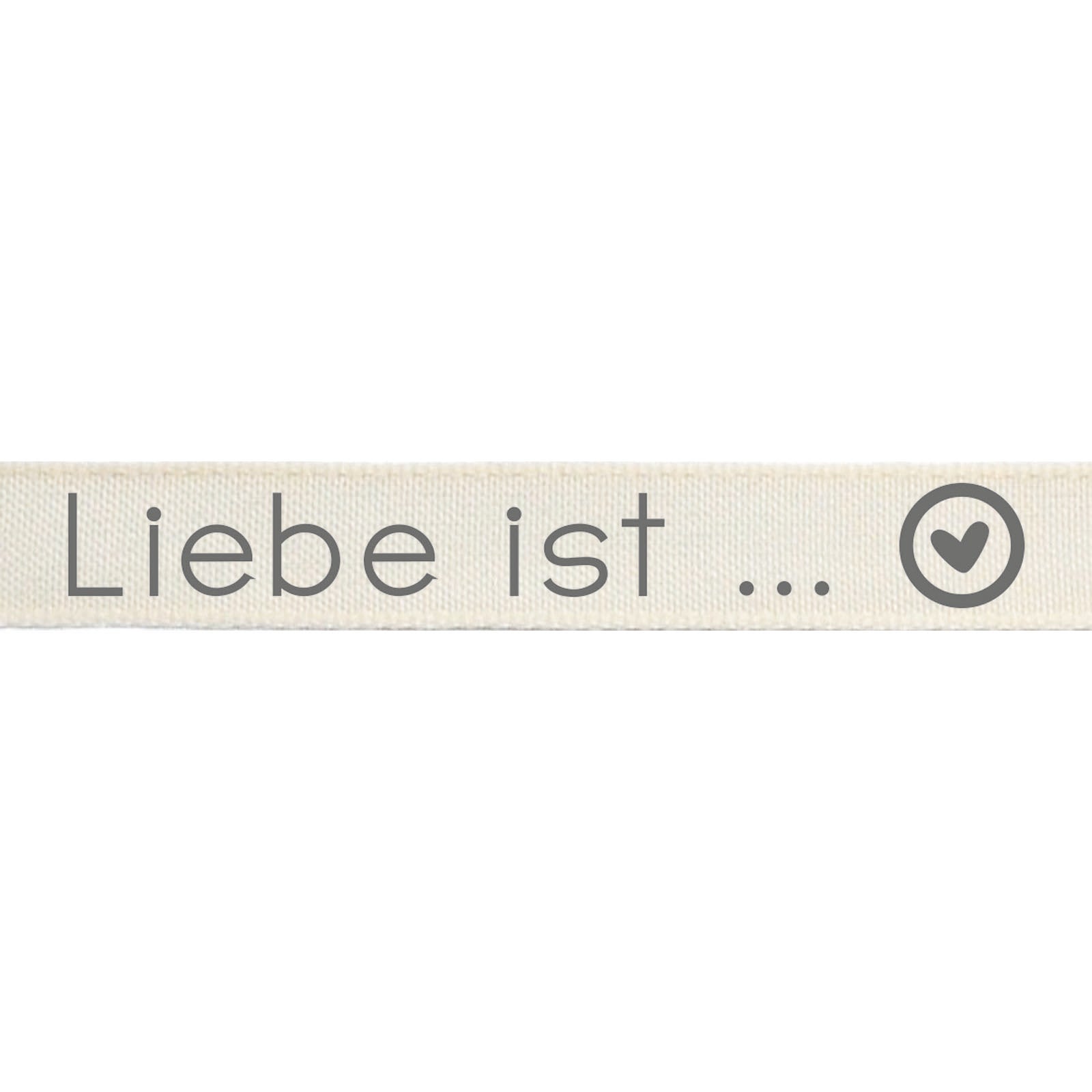 Vaessen creative • ribbon 20mx15mm de liebe ist ...