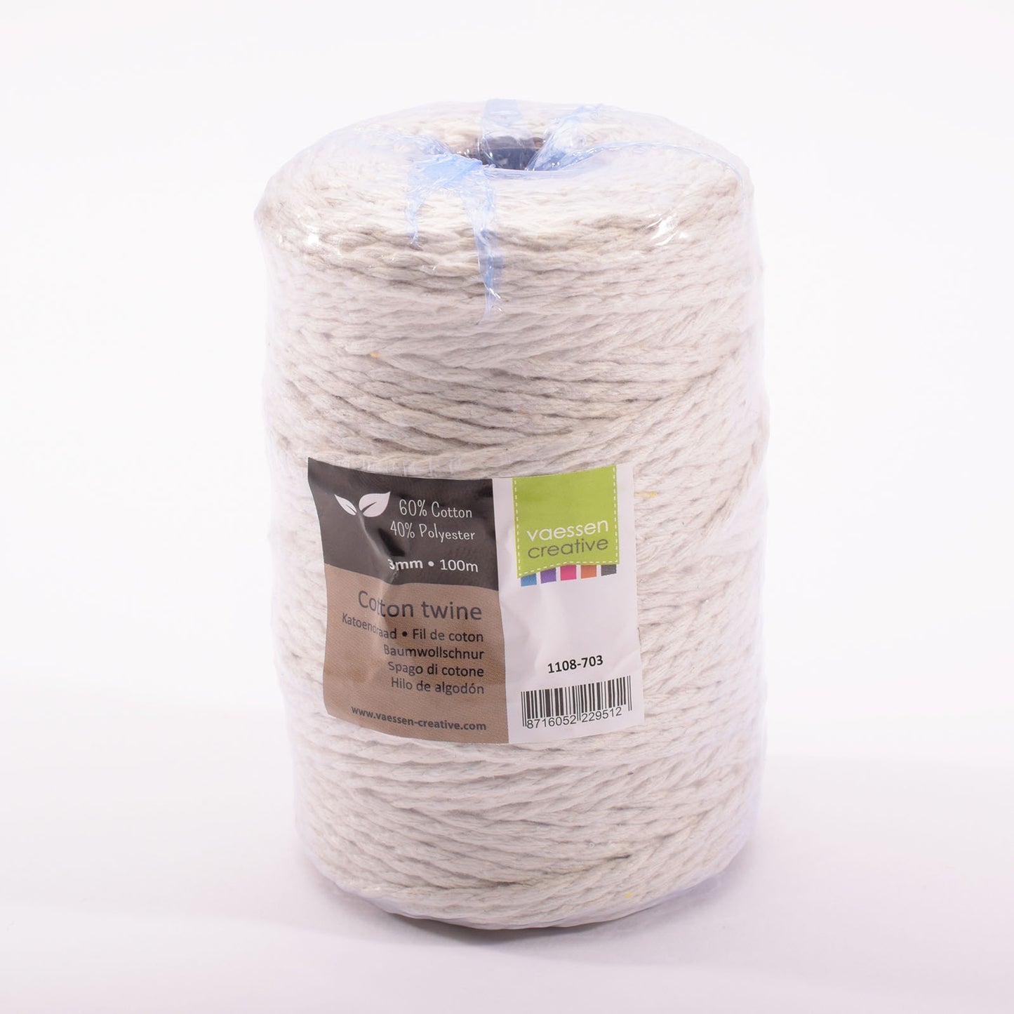 Vaessen creative • katoenen touw 3mm 100m