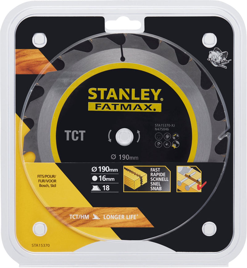 Stanley fatmax – cirkelzaagblad – 190×16mm – (18) – sta15370-xj
