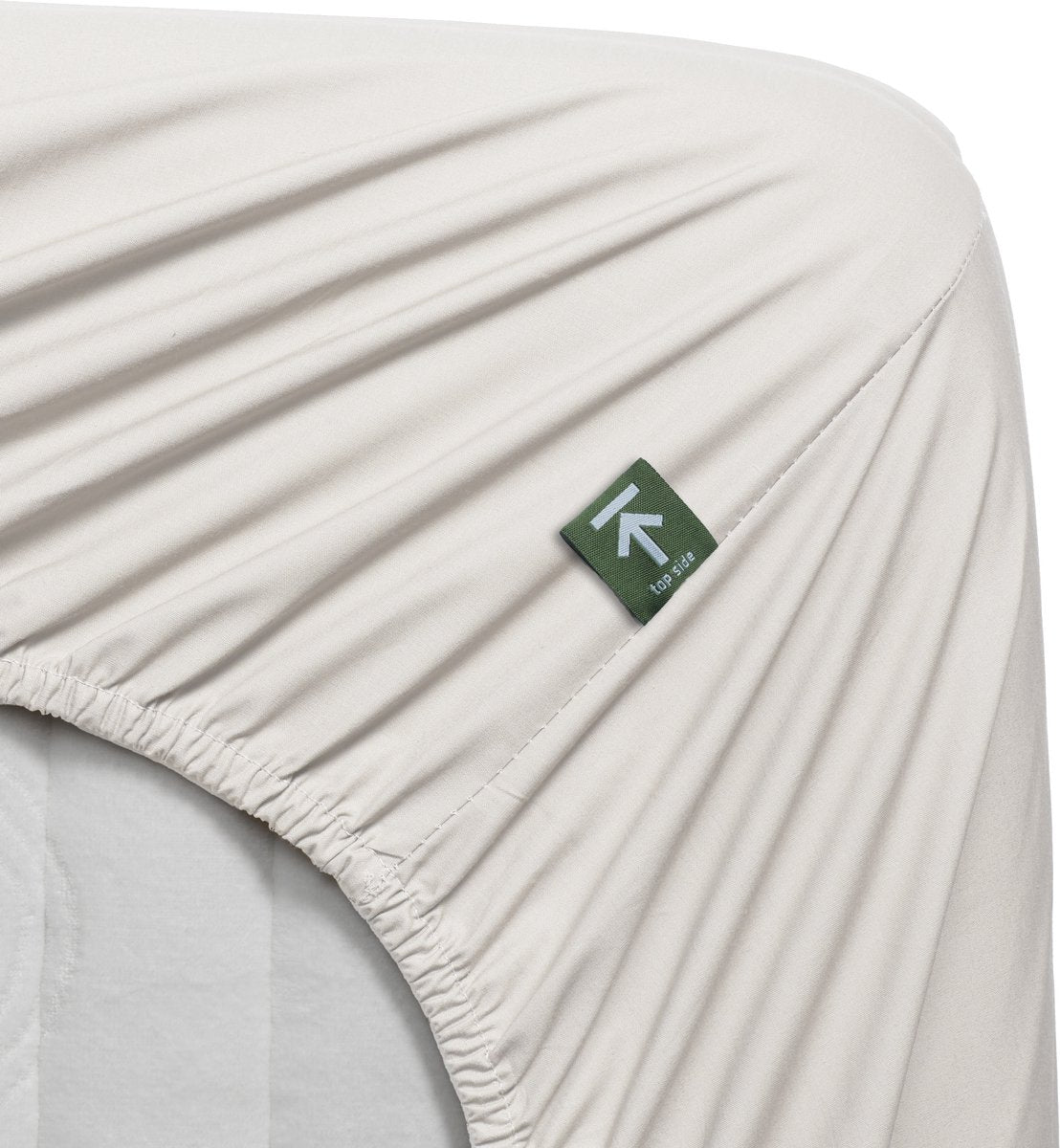 Beddinghouse - percale-katoen - split-topper - hoeslaken - 180x200 cm - gebroken wit