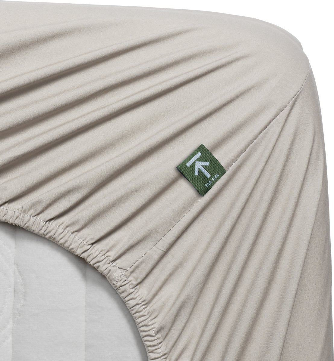 Beddinghouse - percale katoen - topper hoeslaken - 180x210 cm - naturel