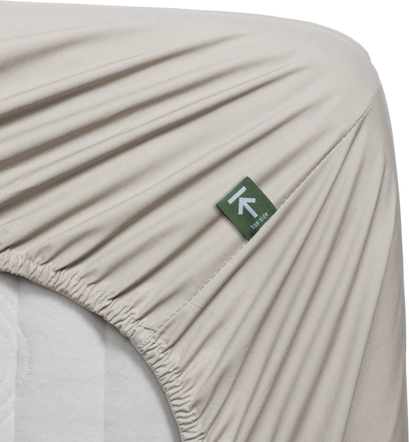 Beddinghouse percale katoen - topper hoeslaken - 180x220 - naturel