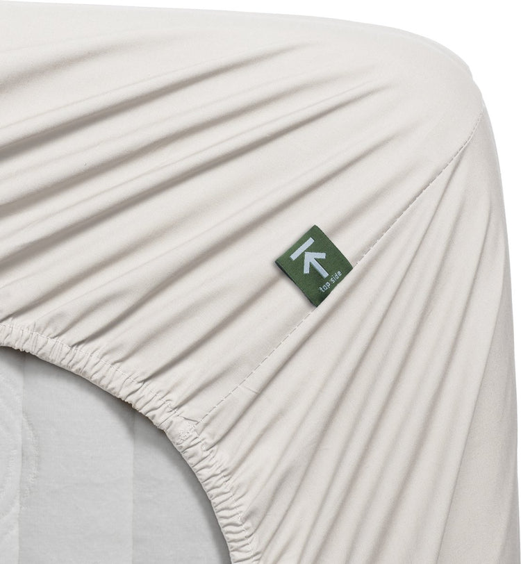 Beddinghouse - percale-katoen - split-topper - hoeslaken - 180x210 cm - gebroken wit