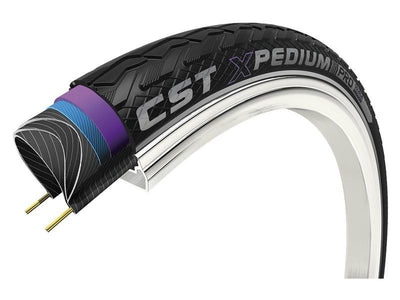 Cst buitenband xpedium pro 26 x 1.75'' 47-559 - zwart met reflectie