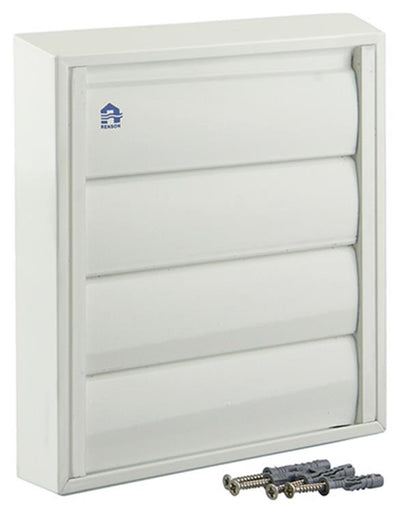 Renson 1006251 - dampkaprooster opbouw 433 alu ral 9010 173x173mm | 2 stuks