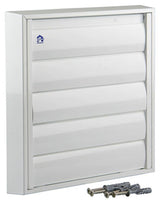 Renson 1006254 - dampkaprooster opbouw 433 alu ral 9010 210x210mm | 2 stuks - afbeelding 2