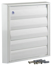 Renson 1006254 - dampkaprooster opbouw 433 alu ral 9010 210x210mm | 2 stuks - afbeelding 2