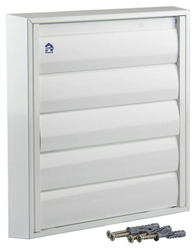 Renson 1006254 - dampkaprooster opbouw 433 alu ral 9010 210x210mm | 2 stuks