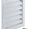 Renson 1006224 - muurrooster inbouw 411 alu ral 9010 200x200mm | 1 stuks