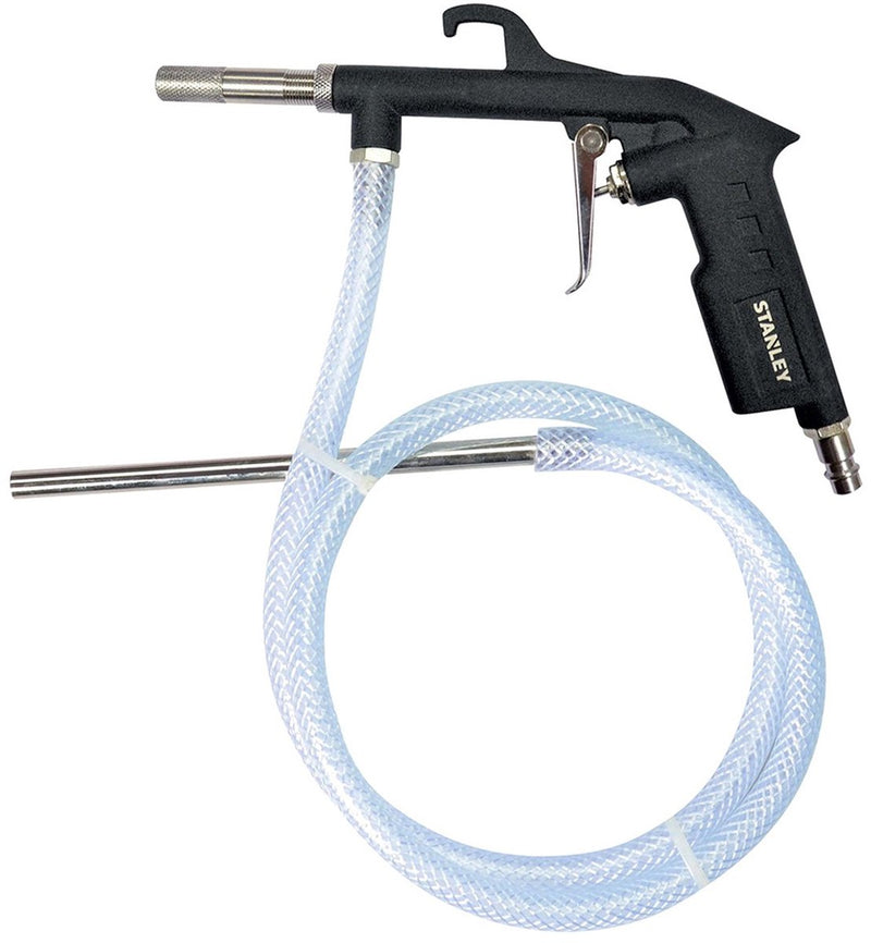 Stanley zandstraalpistool 150063xstn - zandstraalpistool met slang - voor compressor - max. 8bar - 250l min - aluminium - zwart