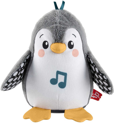 Fisher-price flap wobble penguin - 20 cm hoog - interactieve knuffel