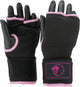 Super pro combat gear binnenhandschoenen met bandage zwart roze large