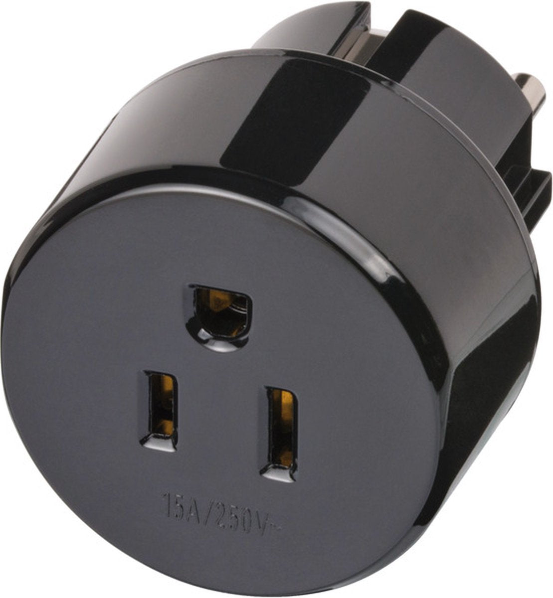 Brennenstuhl reisstekker reisadapter (reisstekkeradapter voor: beschermcontact stopcontact en usa japan stekker) zwart
