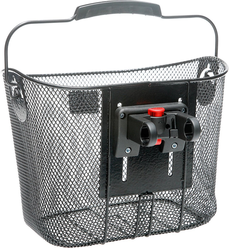 Newlooxs toscane klickfix - afneembare fietsmand - stuur - 19 liter - staal - zwart