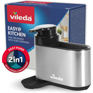 Vileda afwasorganizer met zeepdispenser | 2 stuks