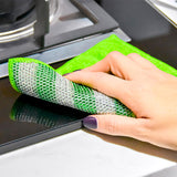 Clean home microvezel schuursponsjes 2 stuks 12x17 cm | 6 stuks - afbeelding 1