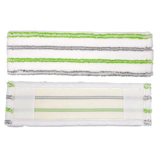 Clean home microvezel dweildoeken wit groen 2 stuks | 6 stuks