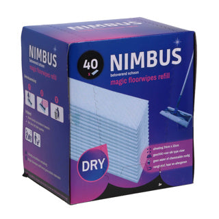 Nimbus magic floorwipes navulling 28x22cm 40st.