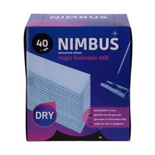Nimbus magic floorwipes navulling 28x22cm 40st.