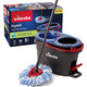 Vileda h2pro spin dweilsysteem - complete mopset met emmer en pedaalpers - 2 gescheiden waterreservoirs - altijd schoon water