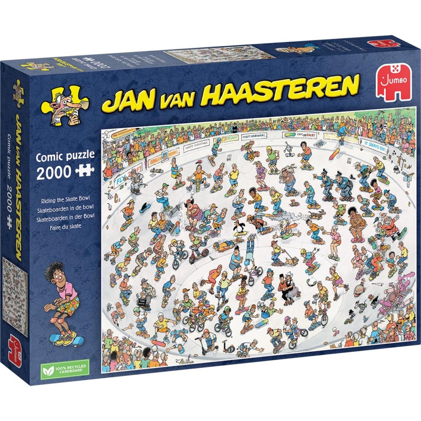 Jumbo jan van haasteren puzzel skateboarden in de bowl 2000 stukjes