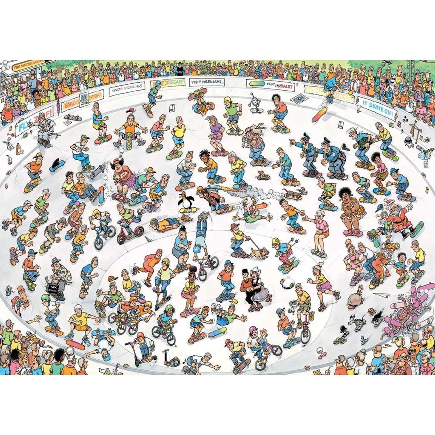 Jumbo jan van haasteren puzzel skateboarden in de bowl 2000 stukjes