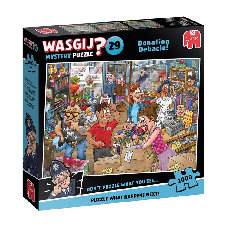 Jumbo wasgij mystery 29 - donatiedebacle! (1000 stukjes) fsc mix 70%