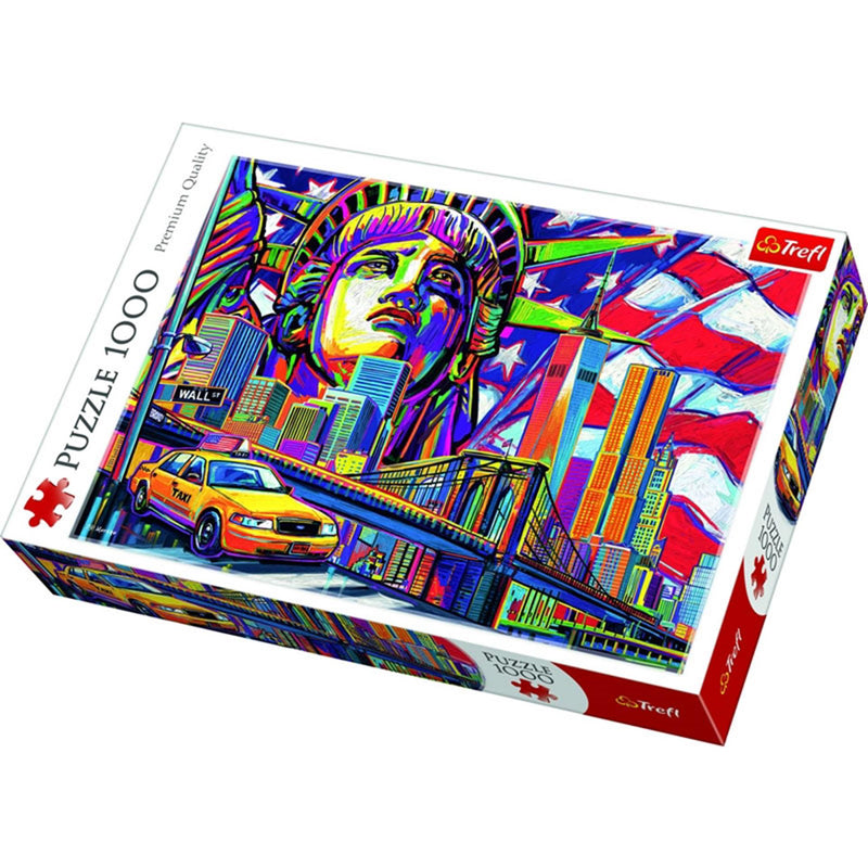 Puzzel 1000 pcs - kleuren van new york