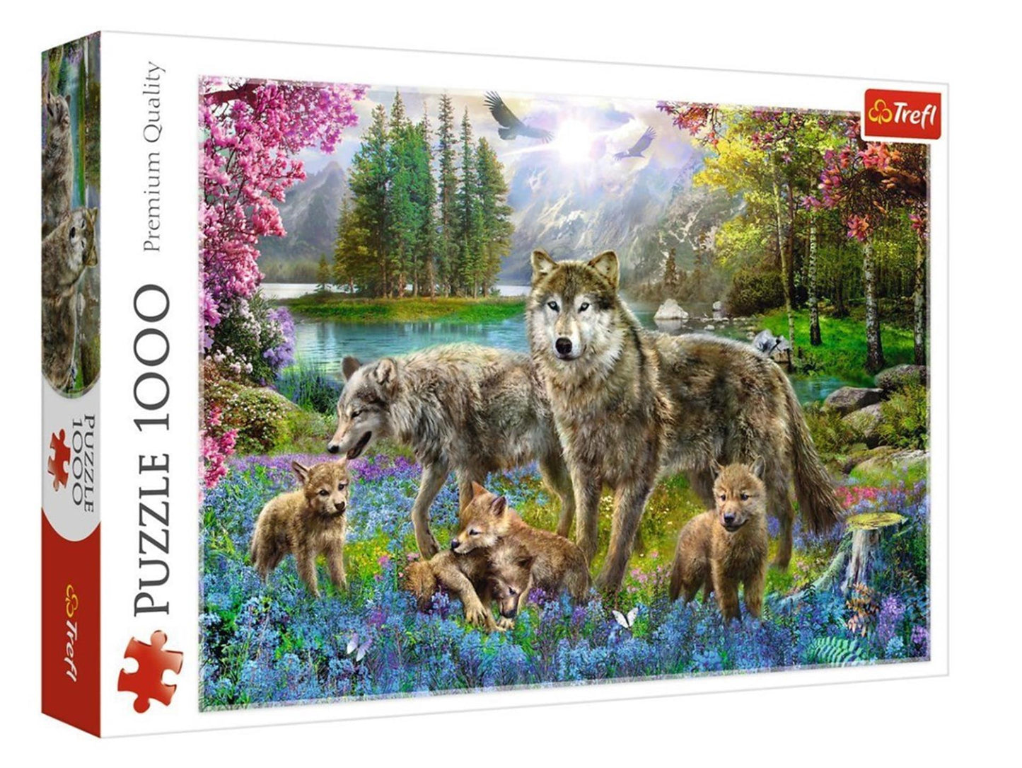 Puzzel 1000 pcs - wolven bijeenkomst