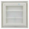 Renson 1006372 - dampkaprooster opbouw 733 pvc ral 9010 154x154mm | 2 stuks