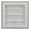 Renson 1006374 - dampkaprooster opbouw 733 pvc ral 9010 187x187mm | 2 stuks
