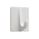 Tiger baseline plakhaak rechthoek kunststof wit set a 4 stuks 32x42x31mm
