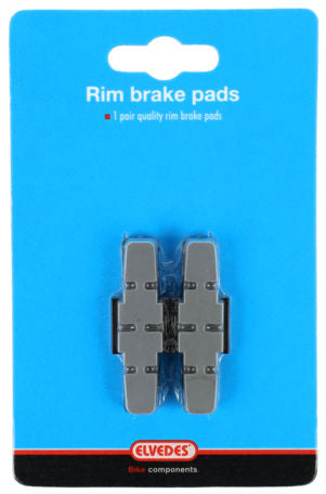 Elvedes rembloksets power pads magura hs11 hs33 - grijze compound (op kaart)