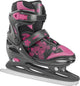 Roces - jokey ice 3.0 - ijshockeyschaatsen - schaatsen kinderen - zwart roze - verstelbaar 4 maten comfort warmvoering - maat 38-41