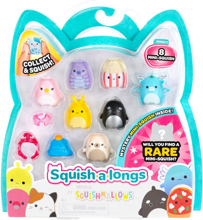 Jazwares squishmallows - squish-a-longs speelfiguren style 2 - 8dlg.