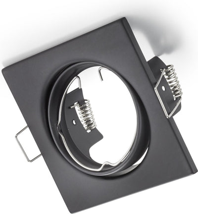 Trio jura - inbouwspot - zwart mat - excl. 1x gu10 3 w - zwenkbaar - plafondbevestiging