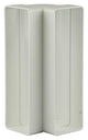 Renson 1006404 - pvc hoekverbinding vert.90° 7015 wit 204x60mm | 3 stuks