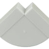 Renson 1006405 - pvc hoekverbinding hor.90° 7016 wit 110x55mm | 3 stuks