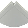 Renson 1006406 - pvc hoekverbinding hor.90° 7016 wit 204x60mm | 3 stuks