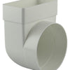 Renson 1006407 - pvc hoekverbinding rechth rond90° 7017 wit ø 100 | 3 stuks