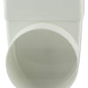 Renson 1006407 - pvc hoekverbinding rechth rond90° 7017 wit ø 100 | 3 stuks