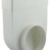 Renson 1006408 - pvc hoekverbinding rechth rond90° 7017 wit ø 125 | 3 stuks