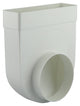 Renson 1006408 - pvc hoekverbinding rechth rond90° 7017 wit ø 125 | 3 stuks