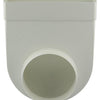 Renson 1006408 - pvc hoekverbinding rechth rond90° 7017 wit ø 125 | 3 stuks