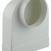 Renson 1006408 - pvc hoekverbinding rechth rond90° 7017 wit ø 125 | 3 stuks