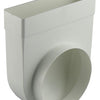 Renson 1006409 - pvc hoekverbinding rechth rond90° 7017 wit ø 150 | 3 stuks
