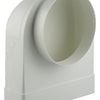 Renson 1006409 - pvc hoekverbinding rechth rond90° 7017 wit ø 150 | 3 stuks