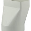 Renson 1006410 - pvc verbindingsstuk rond rechth. 7021 wit ø 100 | 2 stuks